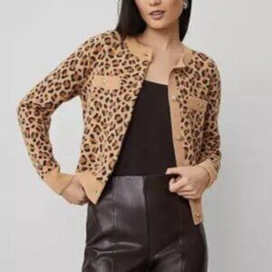 Ann Taylor Leopard Print Cardigan